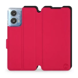 Hülle für Motorola Moto G24 Power - Farbe Rot mit Schwarz