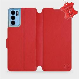 Phone Case OPPO Reno 6 5G - Design Red Leather