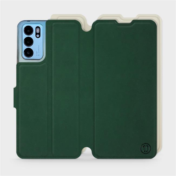 Phone Case OPPO Reno 6 5G - Design Green with Platinum