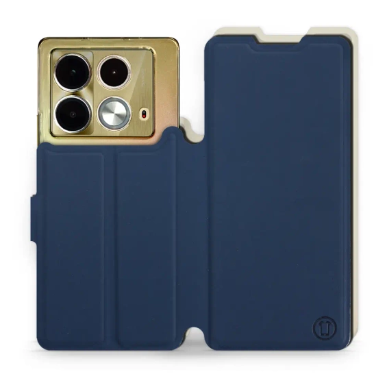 Phone Case Infinix Note 40 - Design Navy with Platinum