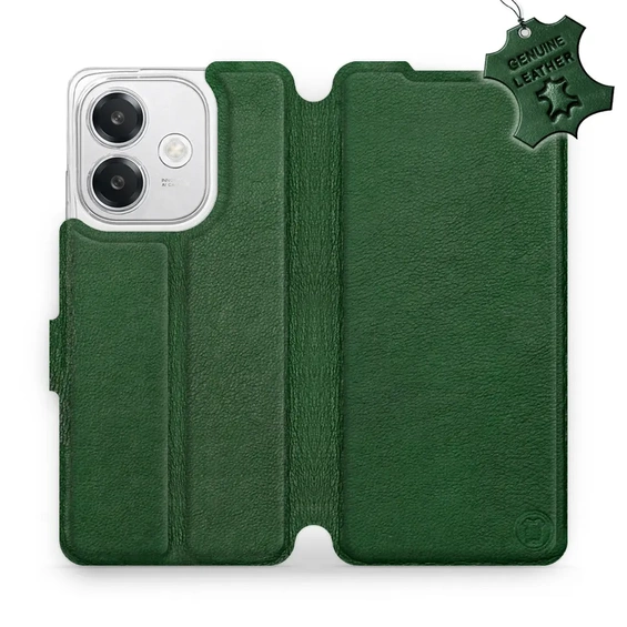 Hülle für OPPO A40M - Farbe Green Leather