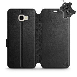 Phone Case Samsung Galaxy J4 Plus 2018 - Design Black Leather