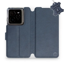 Phone Case Realme GT 7 Pro - Design Blue Leather