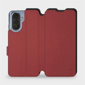 Phone Case Huawei Nova Y70 - Design Dark Red with Black