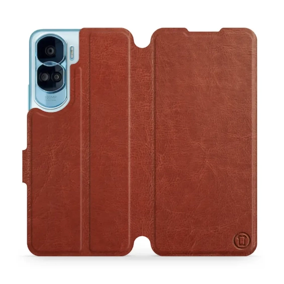 Phone Case Huawei Honor 90 Lite - Design Brown&Orange