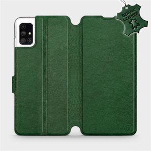 Hülle für Samsung Galaxy M51 - Farbe Green Leather