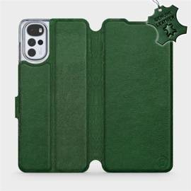 Phone Case Motorola Moto G22 - Design Green Leather
