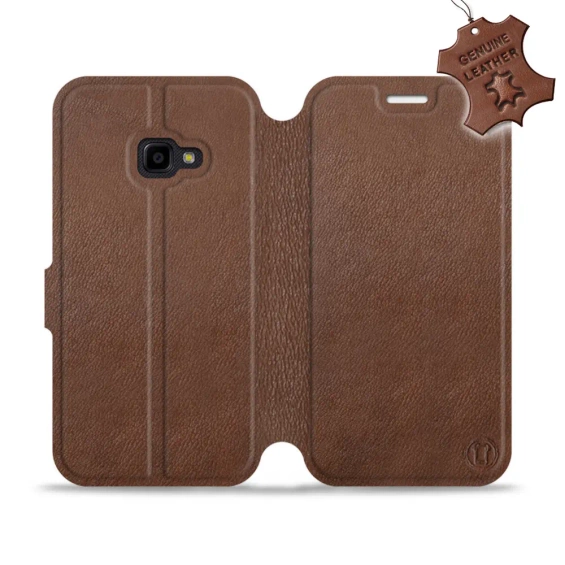 Phone Case Samsung Galaxy Xcover 4 - Design Brown Leather