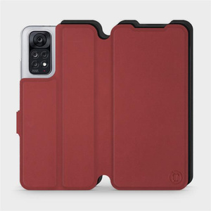 Phone Case Xiaomi Redmi Note 11S - Design Dark Red with Black