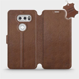 Hülle für LG V30 - Farbe Brown Leather