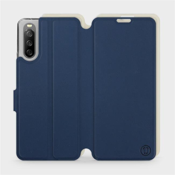 Phone Case Sony Xperia 10 III - Design Navy with Platinum