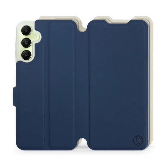 Hülle für Samsung Galaxy A05s - Farbe Marineblau mit Platin