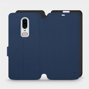 Phone Case OnePlus 6 A6000 - Design Navy with Black