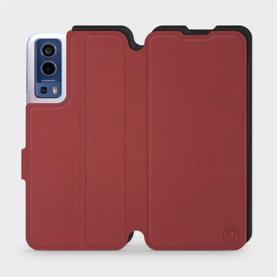 Etui Soft Touch do Vivo Y72 5G - wzór Zachodząca czerwień z czernią