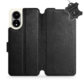 Phone Case OPPO A38 - Design Black Leather