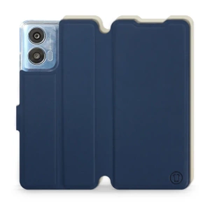 Phone Case Motorola Moto G04 - Design Navy with Platinum