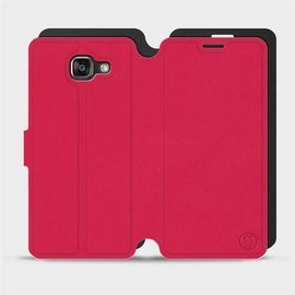 Hülle für Samsung Galaxy A5 2016 - Farbe Rot mit Schwarz