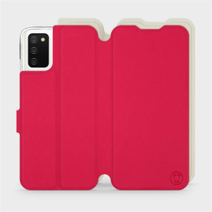 Phone Case Samsung Galaxy A03S - Design Red with Platinum