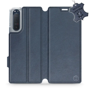 Phone Case Sony Xperia 5 II - Design Blue Leather