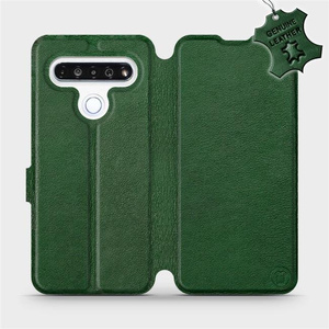 Phone Case LG K61 - Design Green Leather