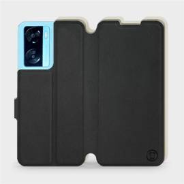 Hülle für OPPO A57s - Farbe Schwarz mit Platin