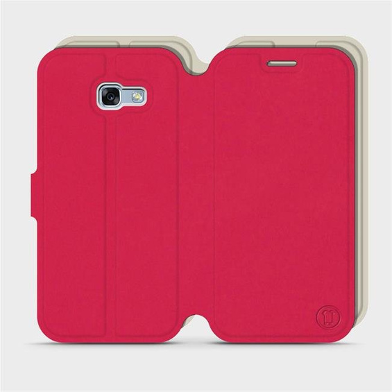 Phone Case Samsung Galaxy A5 2017 - Design Red with Platinum