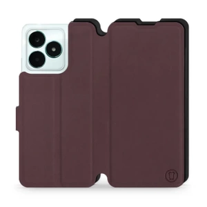 Phone Case Realme C51 - Design Burgundy with Black