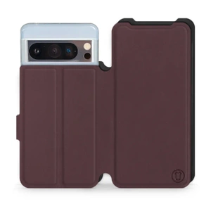 Phone Case Google Pixel 8 Pro - Design Burgundy with Black