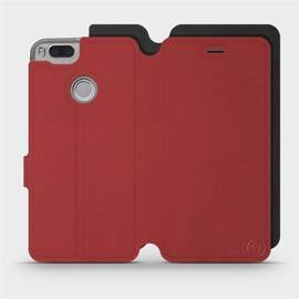 Phone Case Xiaomi Mi A1 - Design Dark Red with Black
