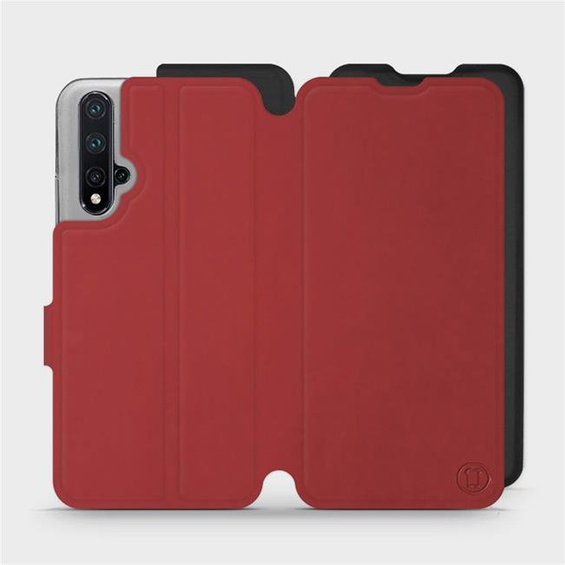 Phone Case Huawei Honor 20 - Design Dark Red with Black