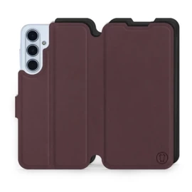 Phone Case Samsung Galaxy M35 5G - Design Burgundy with Black