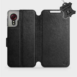 Phone Case Samsung Galaxy Xcover 5 - Design Black Leather