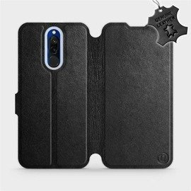 Phone Case Xiaomi Redmi 8 - Design Black Leather