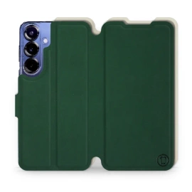Phone Case Samsung Galaxy S25 Plus - Design Green with Platinum