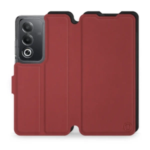 Phone Case OPPO A80 5G - Design Dark Red with Black
