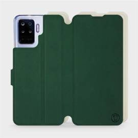 Hülle für OPPO Reno 5 Lite - Farbe Grün mit Platin