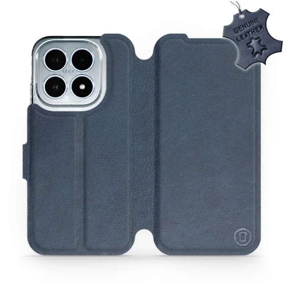 Phone Case Xiaomi 17 - Design Blue Leather