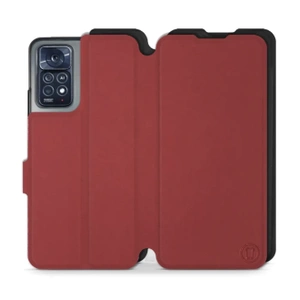 Hülle für Xiaomi Redmi Note 12 Pro 4G - Farbe Dunkelrot mit Schwarz