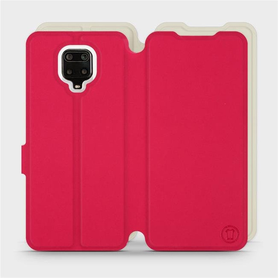 Hülle für Xiaomi Redmi Note 9 Pro - Farbe Rot mit Platin