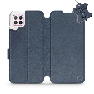 Phone Case Huawei P40 Lite - Design Blue Leather