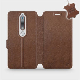 Phone Case Nokia 6.1 - Design Brown Leather