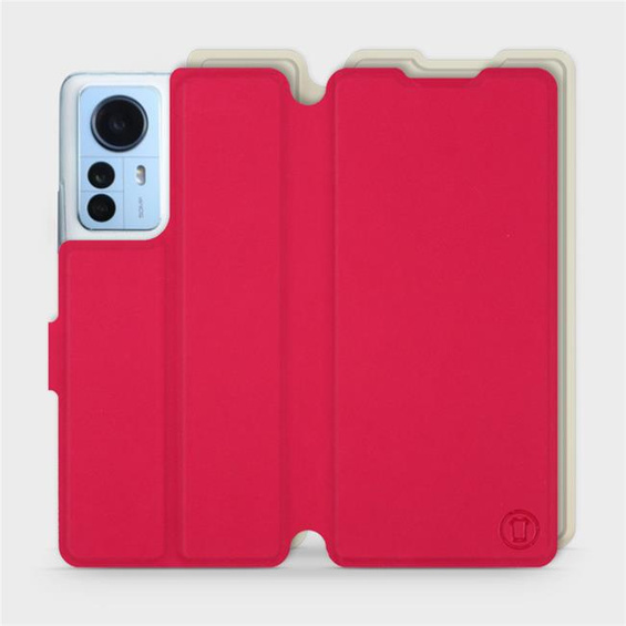 Hülle für Xiaomi 12 Pro - Farbe Rot mit Platin