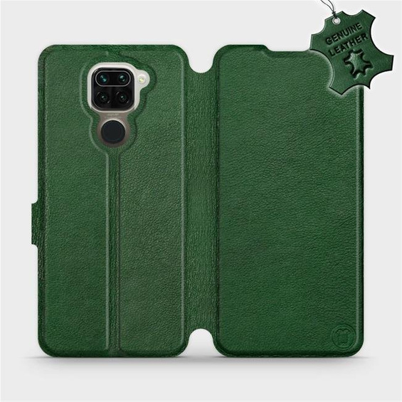 Phone Case Xiaomi Redmi Note 9 - Design Green Leather