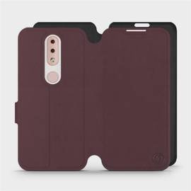 Phone Case Nokia 4.2 - Design Burgundy with Black
