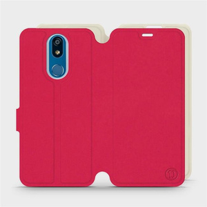 Phone Case LG K40 - Design Red with Platinum