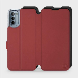 Phone Case Motorola Moto G31 - Design Dark Red with Black