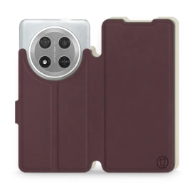 Phone Case Huawei Honor Magic7 Lite 5G - Design Burgundy with Platinum