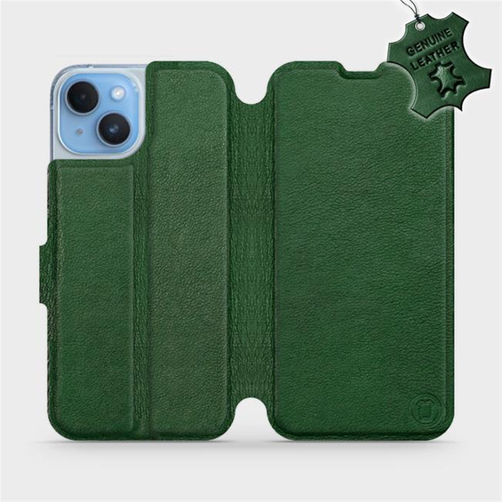 Phone Case Apple iPhone 14 - Design Green Leather