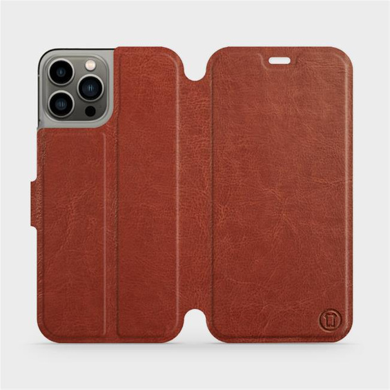 Hülle für Apple iPhone 13 Pro - Farbe Brown&Orange