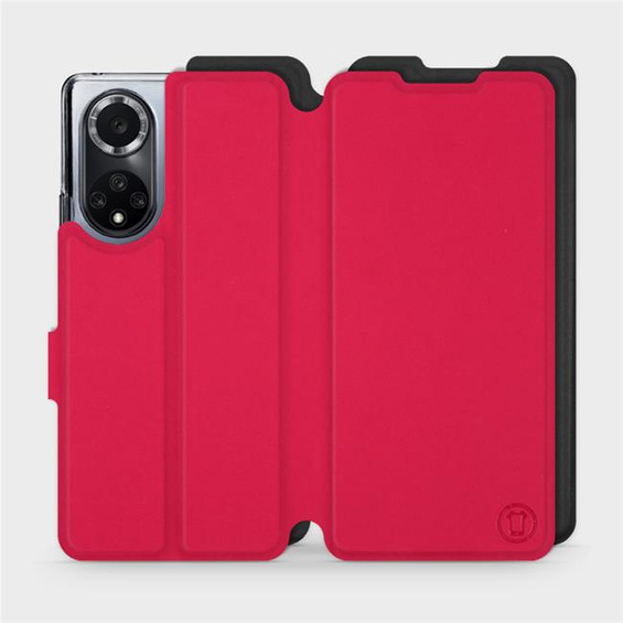 Etui Soft Touch do Huawei Nova 9 - wzór Żywa czerwień z czernią